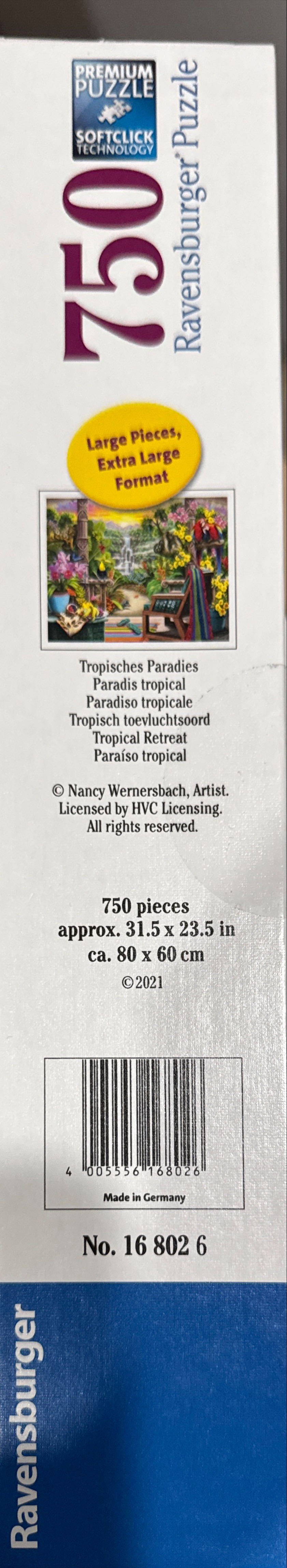 Tropical Retreat - Ravensburger puzzle collectible [Barcode 4005556168026] - Main Image 3