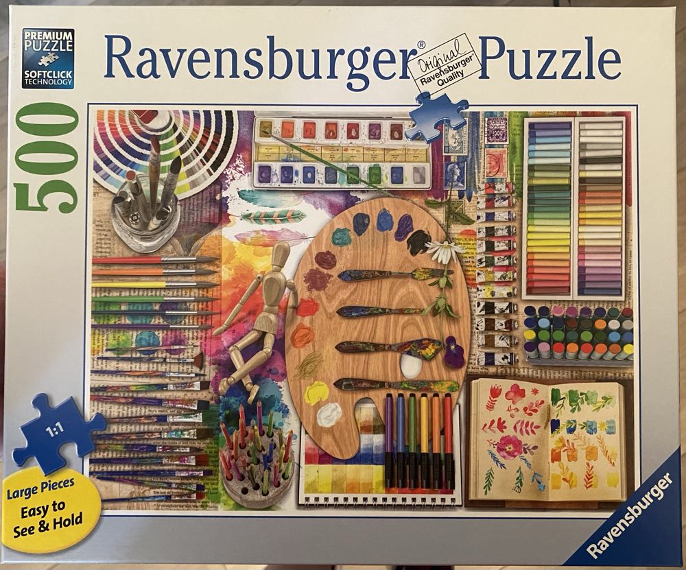 Sold  The Artist’s Palette - Ravensburger puzzle collectible [Barcode 4005556175352] - Main Image 2