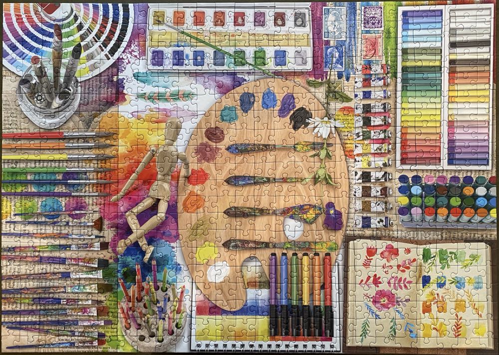 Sold  The Artist’s Palette - Ravensburger puzzle collectible [Barcode 4005556175352] - Main Image 3