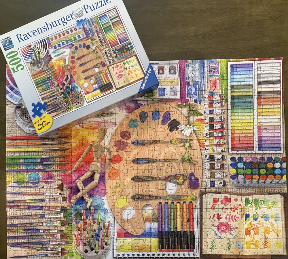 Sold  The Artist’s Palette - Ravensburger puzzle collectible [Barcode 4005556175352] - Main Image 4