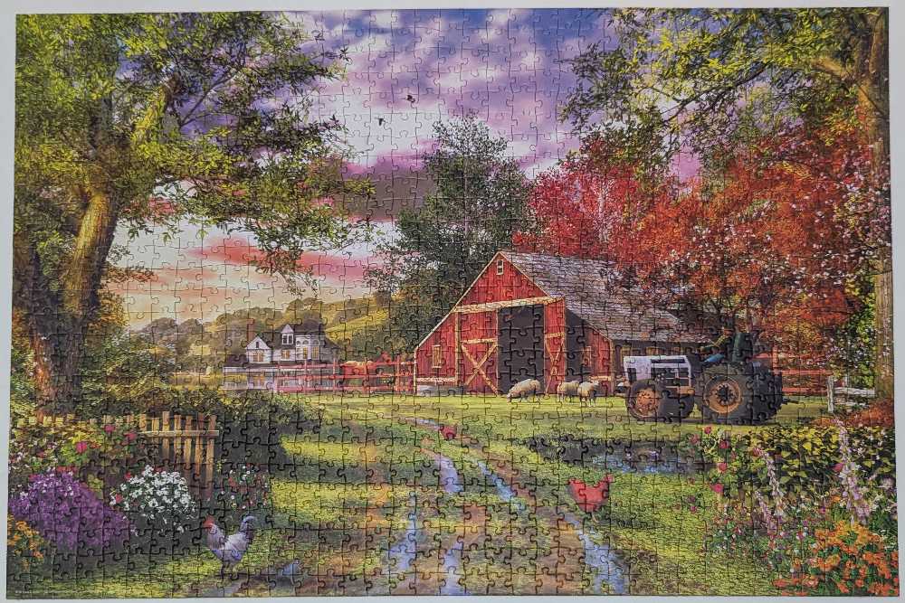 Evening At The Barnyard - Eurographics 🇺🇸 puzzle collectible [Barcode 628136807159] - Main Image 2