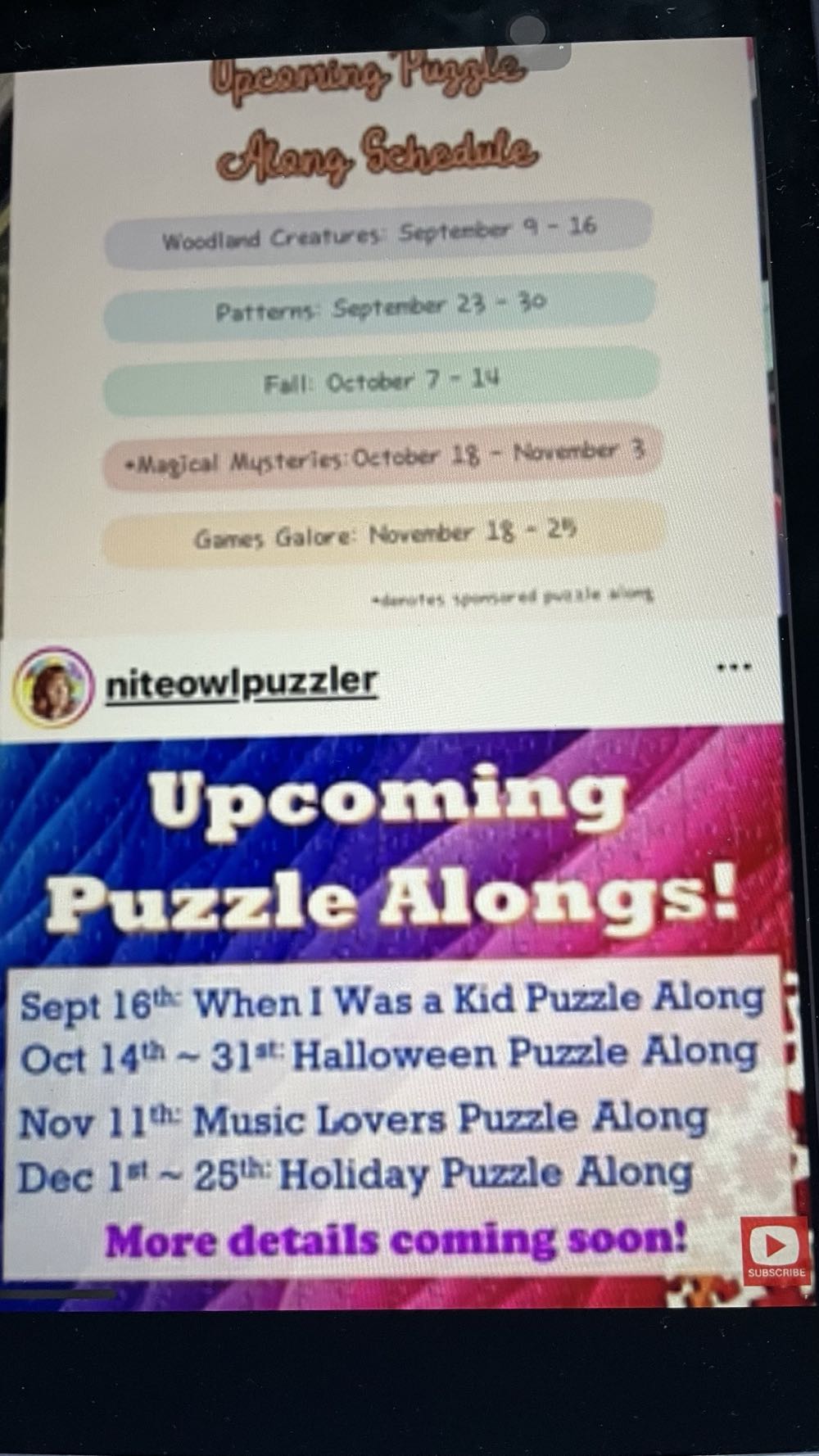 September October 2024 puzzle long challenge  puzzle collectible - Main Image 2