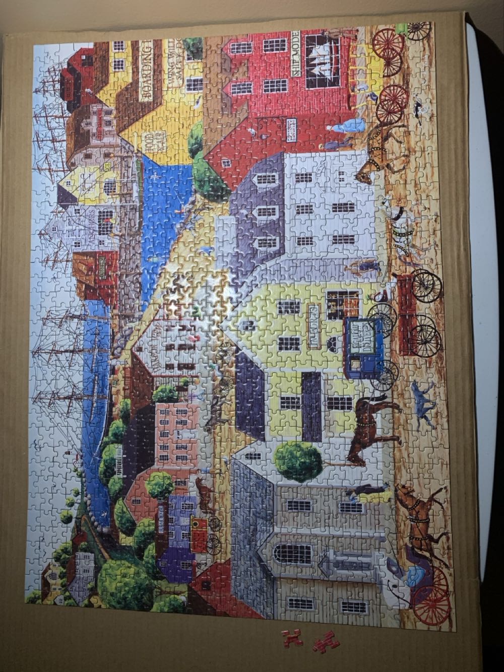 Home Port Village - Master Pieces puzzle collectible - Main Image 2