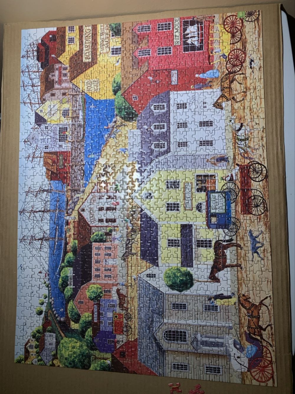 Home Port Village - Master Pieces puzzle collectible - Main Image 3