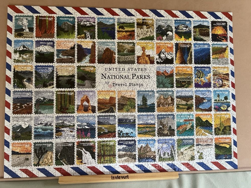 America’s National Park Travel Stamps - Master Pieces puzzle collectible - Main Image 2