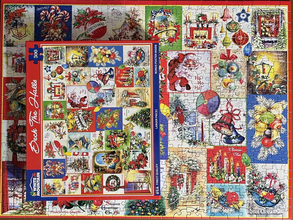 Deck The Halls - White Mountain 🇺🇸 puzzle collectible [Barcode 724819267620] - Main Image 3