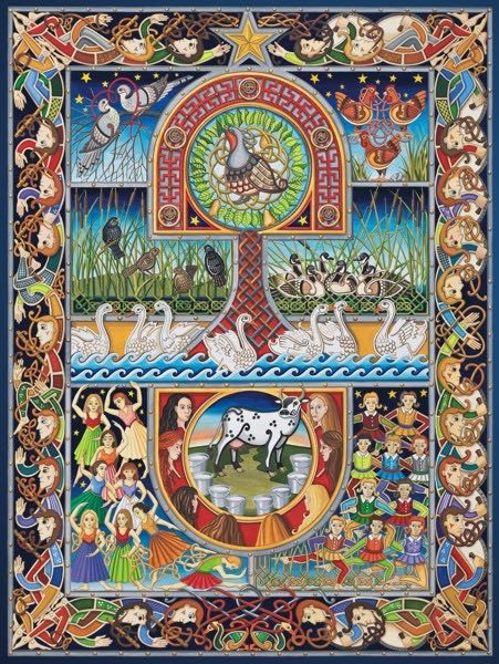 The Twelve Days Of Christmas Celtic - Tailten Games puzzle collectible [Barcode 812911003410] - Main Image 2