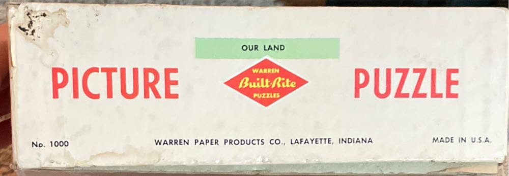 Our Land - Warren Built-rite Puzzles puzzle collectible - Main Image 3