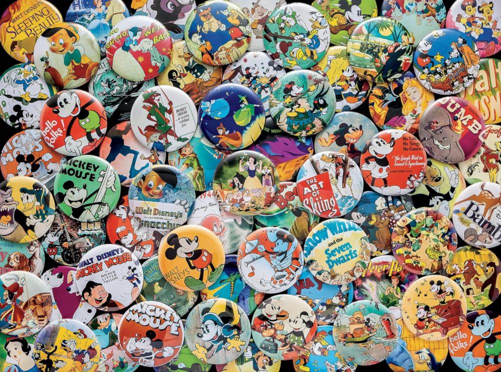Disney Vintage Buttons - Ceaco puzzle collectible [Barcode 021081291163] - Main Image 2