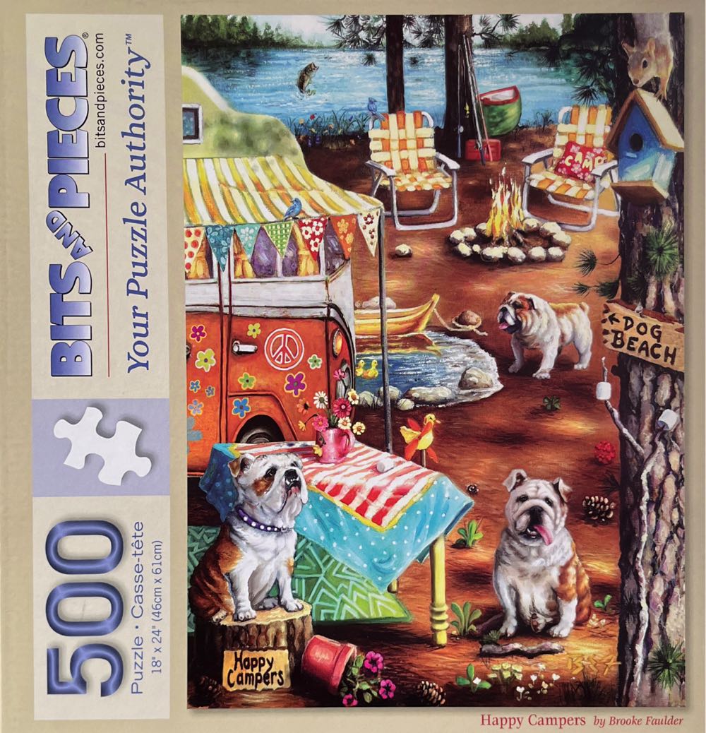 Happy Campers - Bits And Pieces puzzle collectible [Barcode 192949074645] - Main Image 2