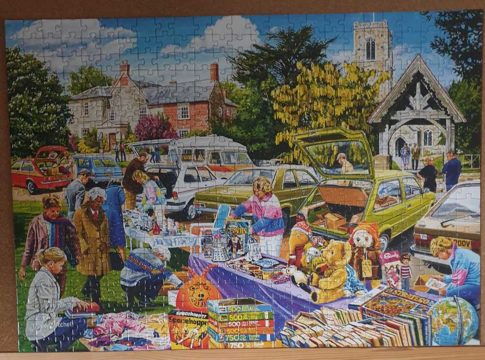 Church Bring & Buy Sale - Corner Piece puzzle collectible [Barcode 5052089369573] - Main Image 2