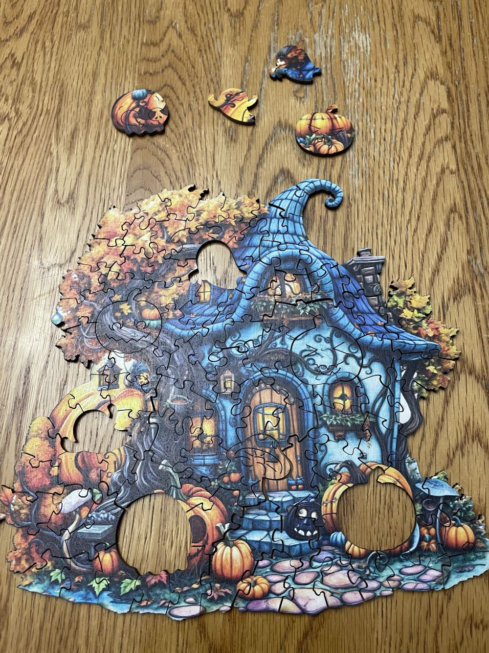 Wooden Pumpkin House - Wooden Puzzle puzzle collectible - Main Image 3