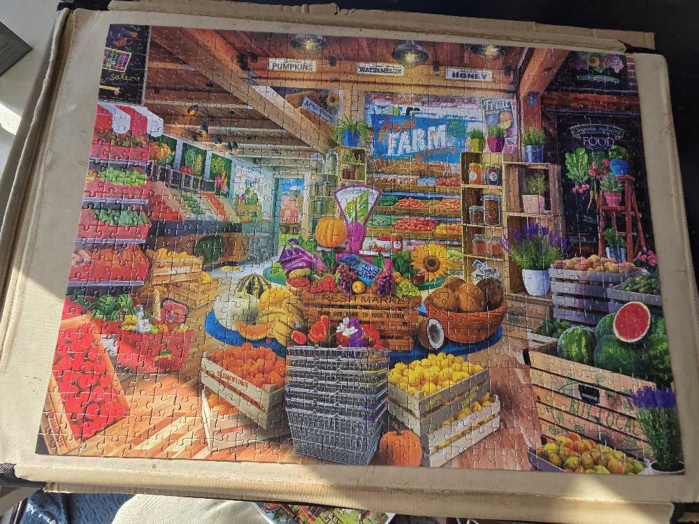 My Happy Place - Organic Fresh Market - Roseart puzzle collectible [Barcode 4895145450645] - Main Image 2