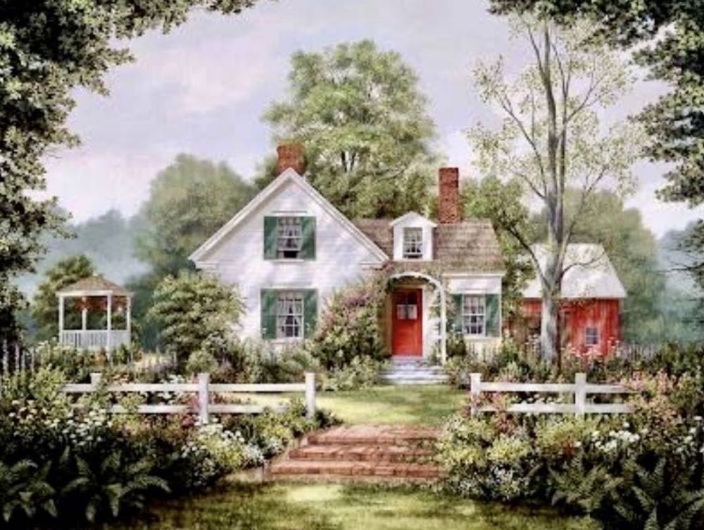 Summer Cottage - White Mountain puzzle collectible [Barcode 724819248483] - Main Image 2