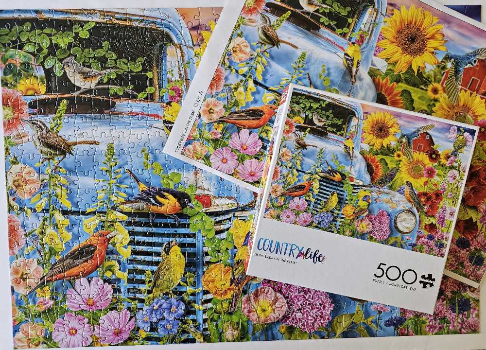 Songbirds On The Farm - Buffalo Games 🇺🇸 puzzle collectible [Barcode 079346332571] - Main Image 4