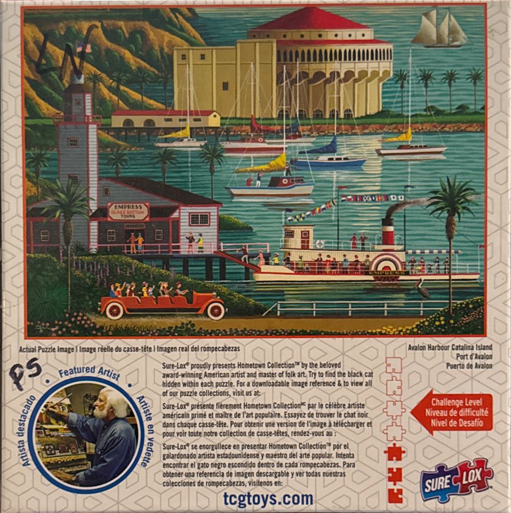Avalon Harbor Catalina Island - Sure Lox puzzle collectible [Barcode 686141026064] - Main Image 2