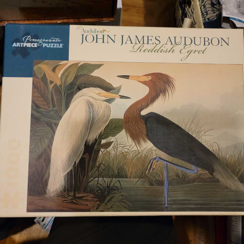 * Donated to GW-National Auduon Society Reddish Egret - Pomegranate puzzle collectible [Barcode 9780764948978] - Main Image 2