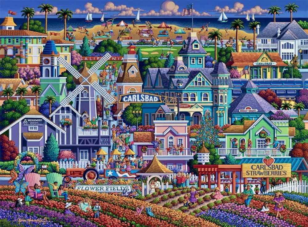Carlsbad ✅ - Dowdle puzzle collectible [Barcode 079346128280] - Main Image 2