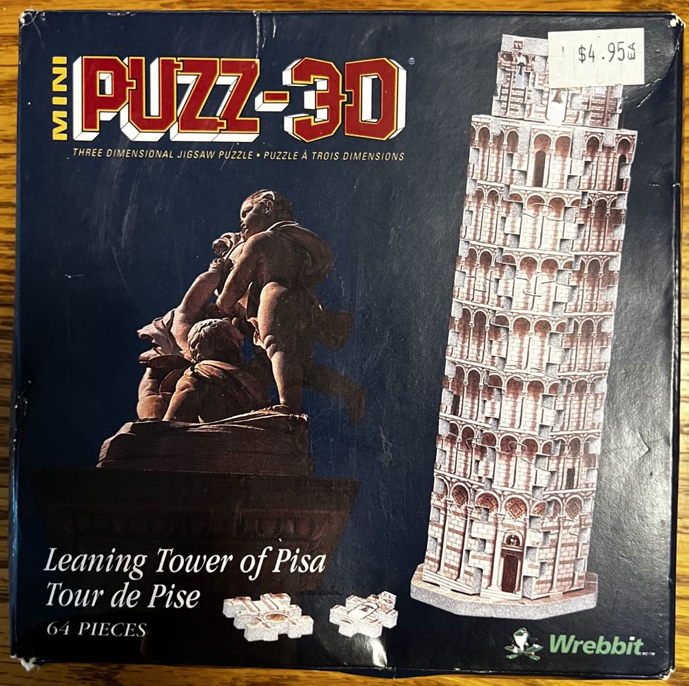 Leaning Tower Of Pisa, 3D - Wrebbit Puzzle 3D puzzle collectible [Barcode 772666011088] - Main Image 2