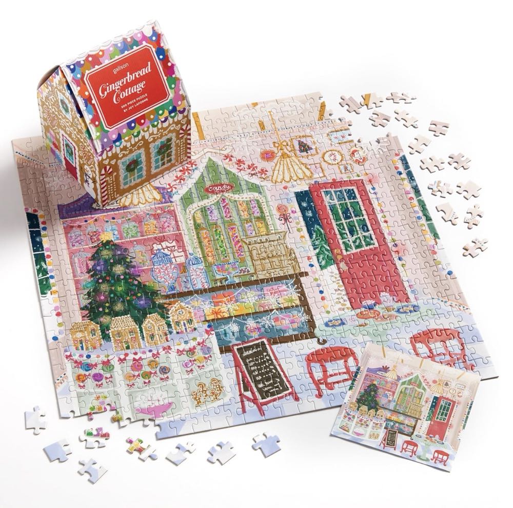 Gingerbread Cottage - Galison puzzle collectible [Barcode 9780735382756] - Main Image 3