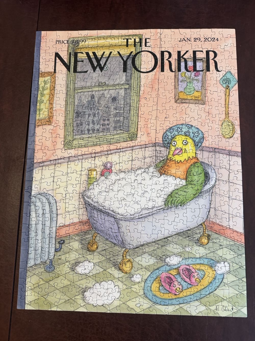 Bird Bath 🧩 - New York Puzzle Company puzzle collectible [Barcode 840291702470] - Main Image 2