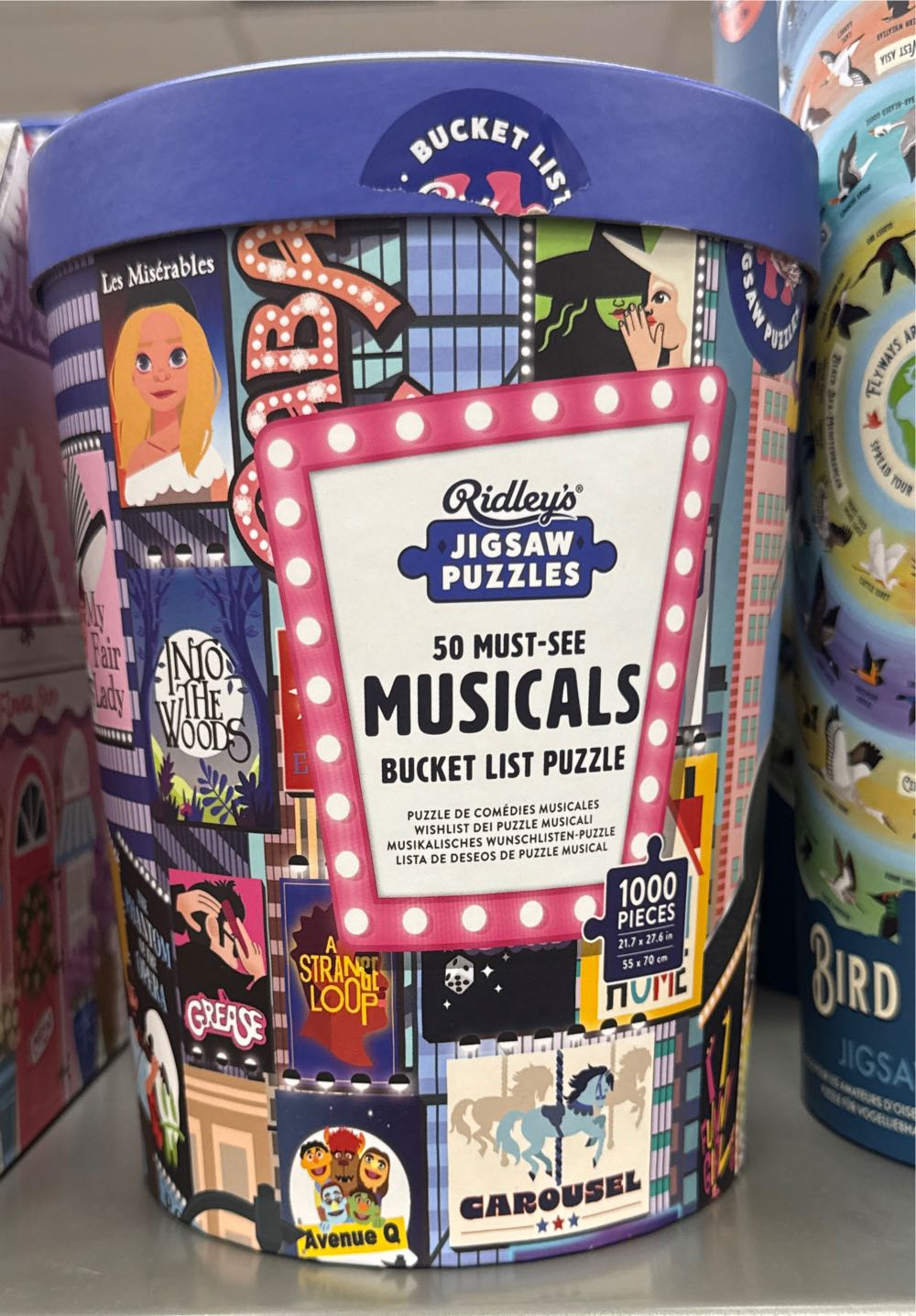 50 Must-See Musicals Bucket List Puzzle - Ridley’s Jigsaw Puzzles puzzle collectible [Barcode 9781797229133] - Main Image 2