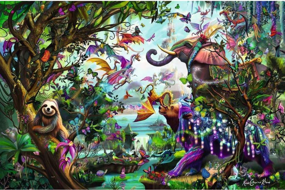 Tropical Dragons - Ravensburger puzzle collectible [Barcode 4005555008125] - Main Image 2