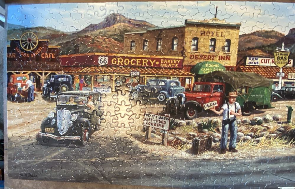 Memories Of Route 66 - SunsOut puzzle collectible [Barcode 796780399310] - Main Image 2