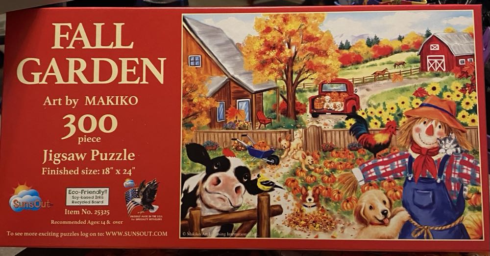 Fall Garden - SunsOut puzzle collectible [Barcode 796780253254] - Main Image 2