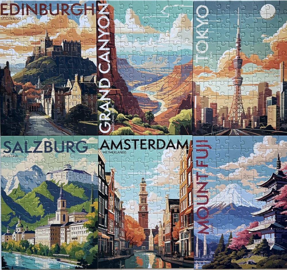 Travel Poster Collection Advent Calendar - Reed puzzle collectible [Barcode 4061463981295] - Main Image 3