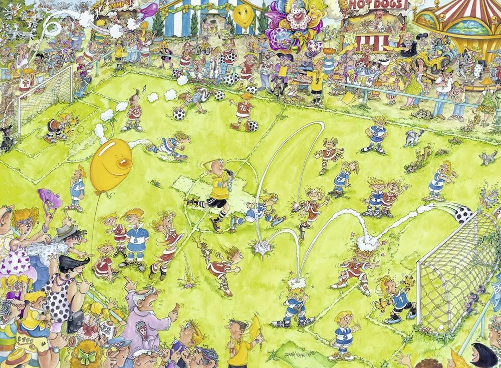 At The Soccer Match - Ravensburger puzzle collectible [Barcode 4005556147861] - Main Image 2