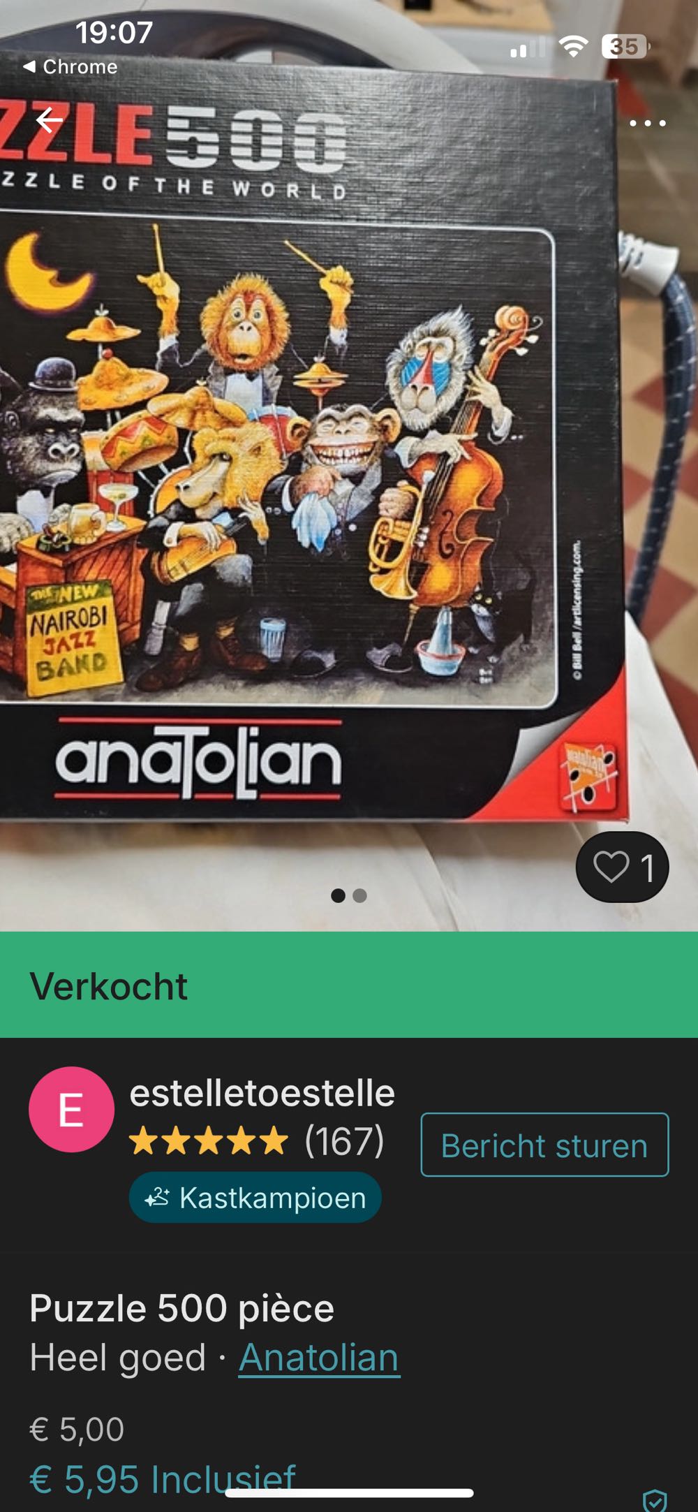The New Nairobi Jazz Band 🟦 - Anatolian puzzle collectible [Barcode 8698543135802] - Main Image 3