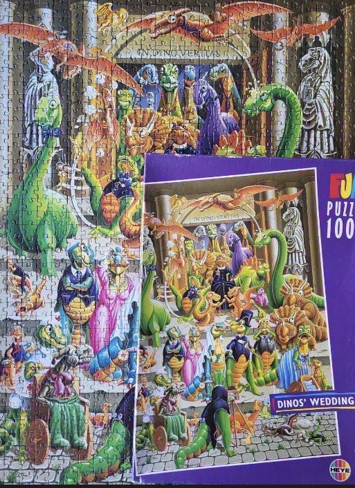Dino’s Wedding Verkocht Karli - Heye Puzzle puzzle collectible [Barcode 4001689091231] - Main Image 4