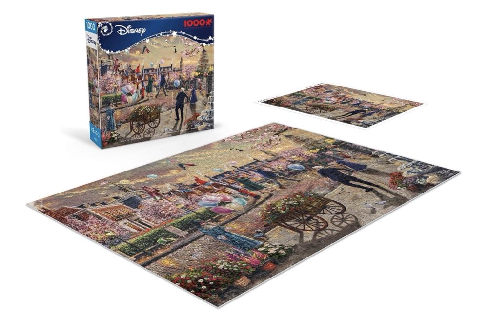 Ceaco / TK (1000 | 26.6x19): Disney — Mary Poppins Returns - Ceaco / Thomas Kinkade puzzle collectible [Barcode 021081311380] - Main Image 4