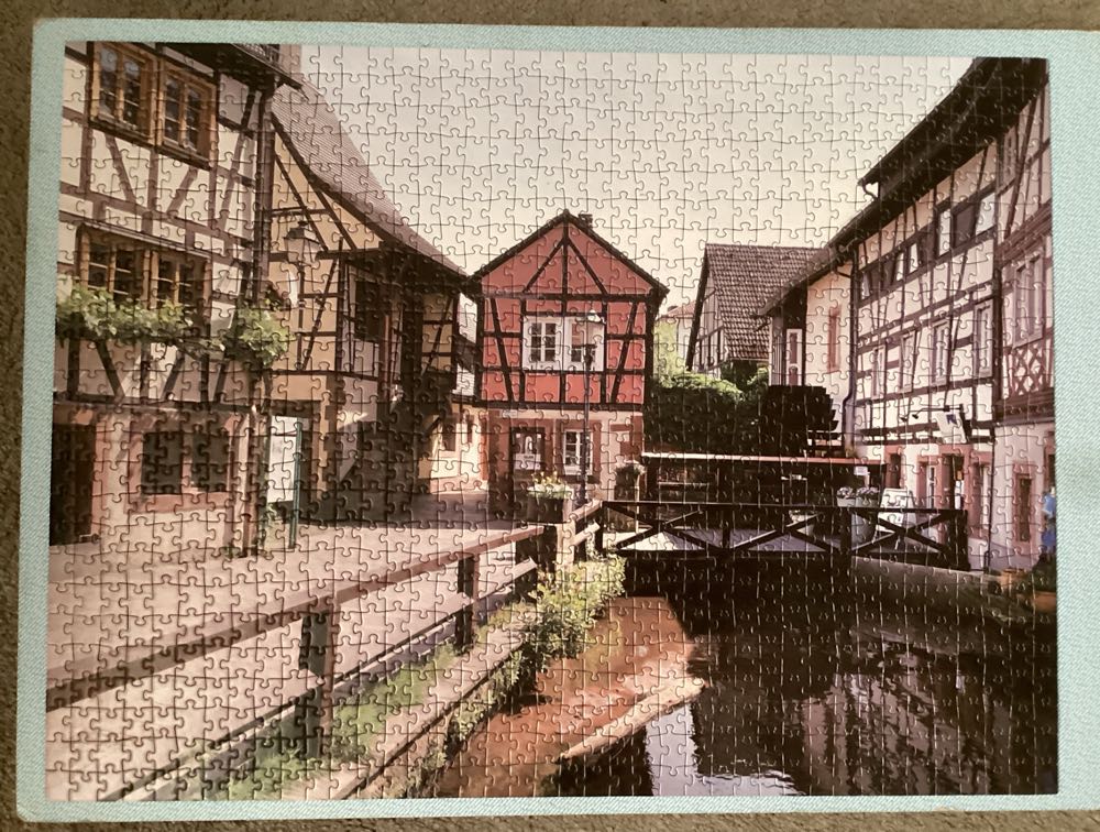 Fachwerkidylle in der Pfalz - Fotopuzzle puzzle collectible [Barcode 4059477257611] - Main Image 2