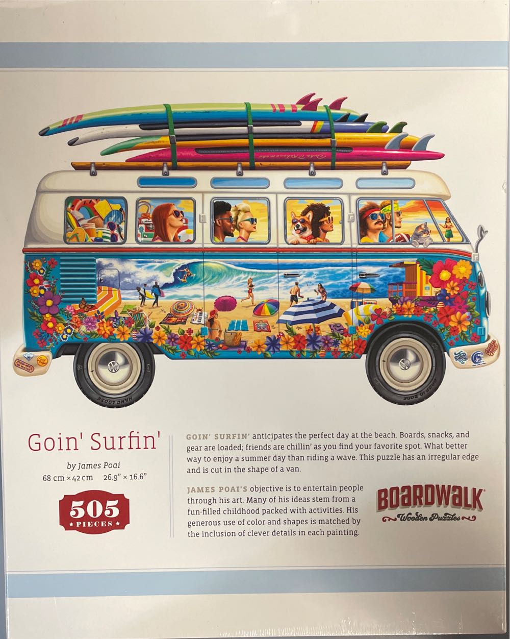 Goin’ Surfin’ - Boardwalk Puzzle Company puzzle collectible [Barcode 671095130158] - Main Image 2