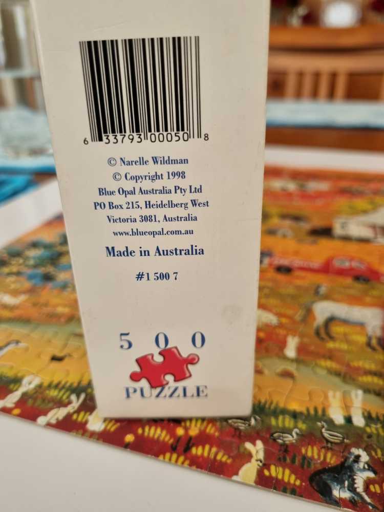 The Lucky Country - Taking a Break on the Farm - Blue Opal puzzle collectible [Barcode 633793000508] - Main Image 3