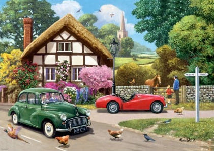 A Country Drive (Saskia Kopen €7,00) - Ravensburger puzzle collectible [Barcode 4005556176410] - Main Image 2