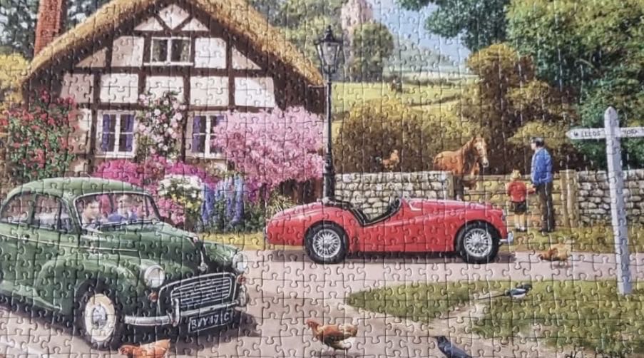 A Country Drive (Saskia Kopen €7,00) - Ravensburger puzzle collectible [Barcode 4005556176410] - Main Image 3