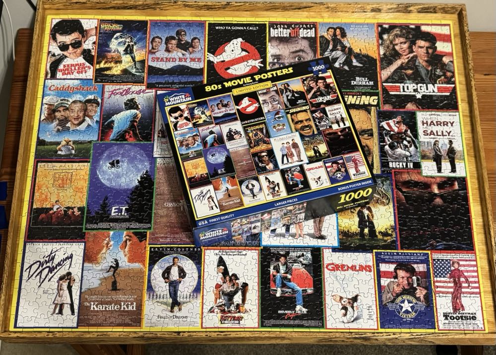 80s Movie Posters/New - White Mountain Puzzles puzzle collectible [Barcode 724819268399] - Main Image 2