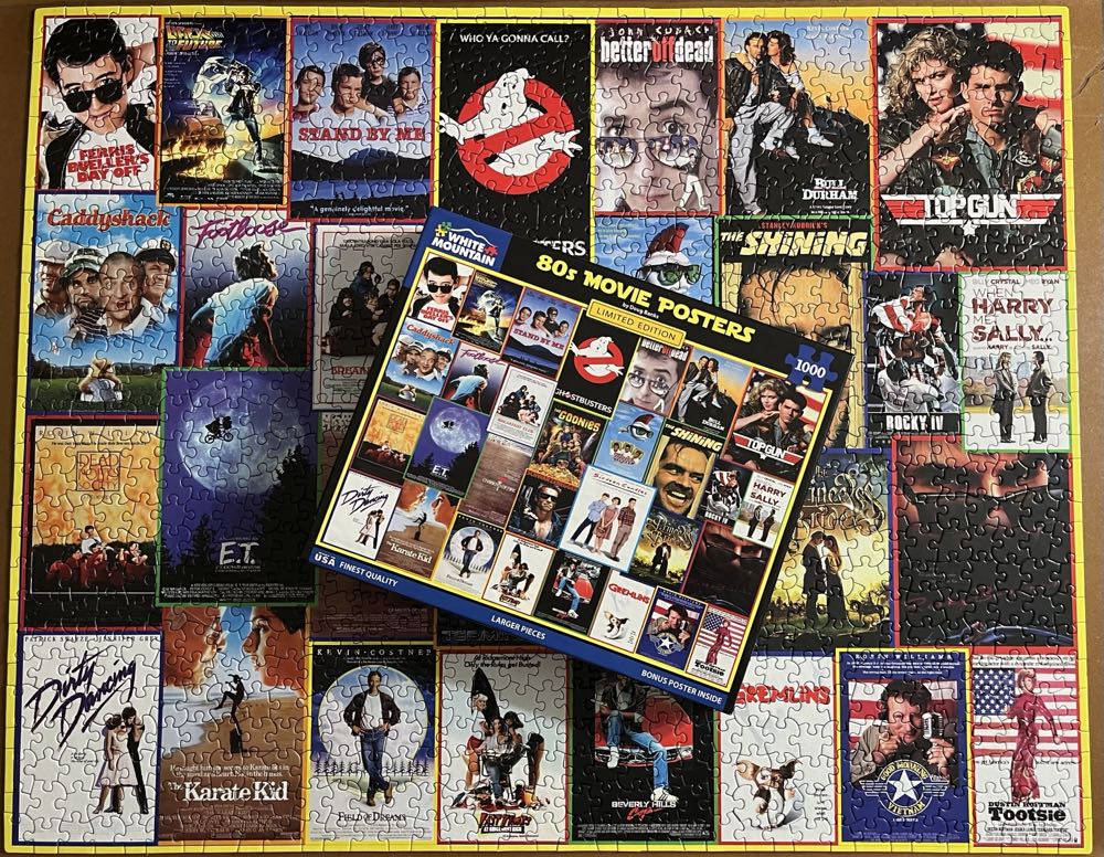 80s Movie Posters/New - White Mountain Puzzles puzzle collectible [Barcode 724819268399] - Main Image 3