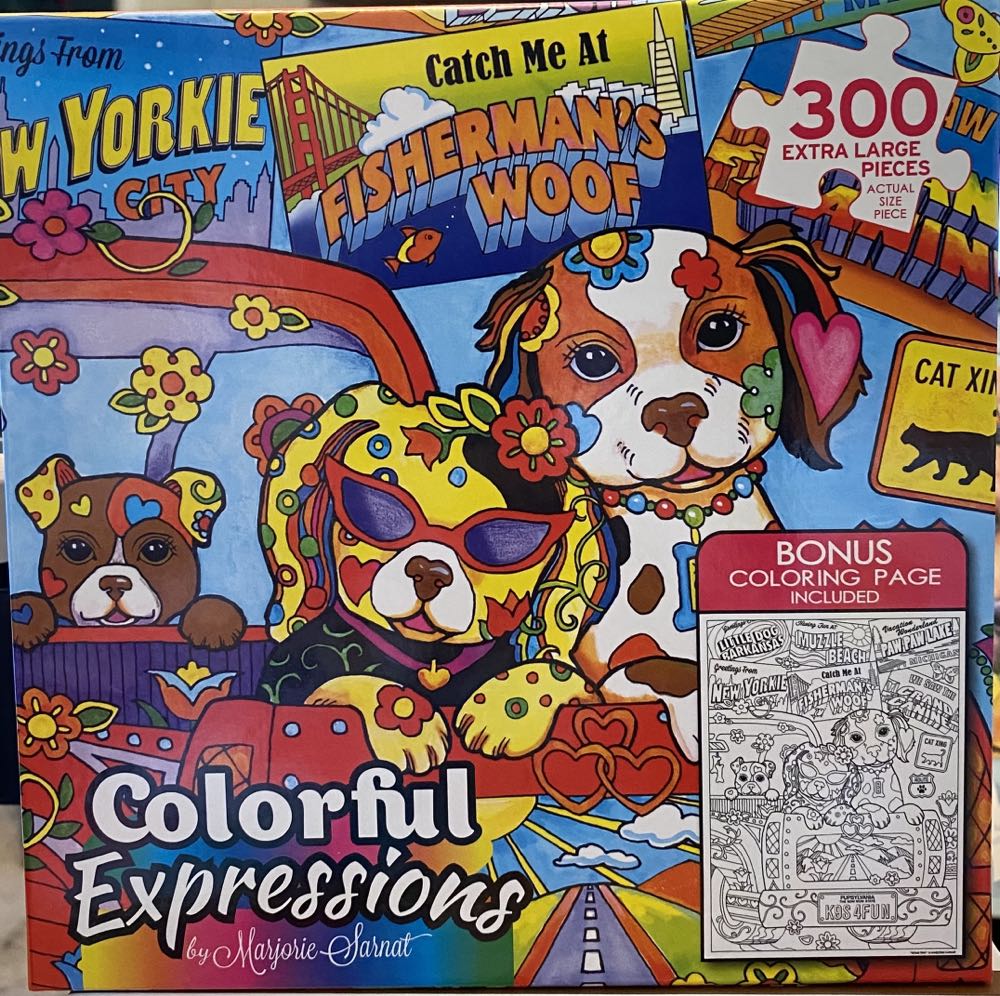 Sunbathing - Colorful Expressions puzzle collectible [Barcode 655368597442] - Main Image 2