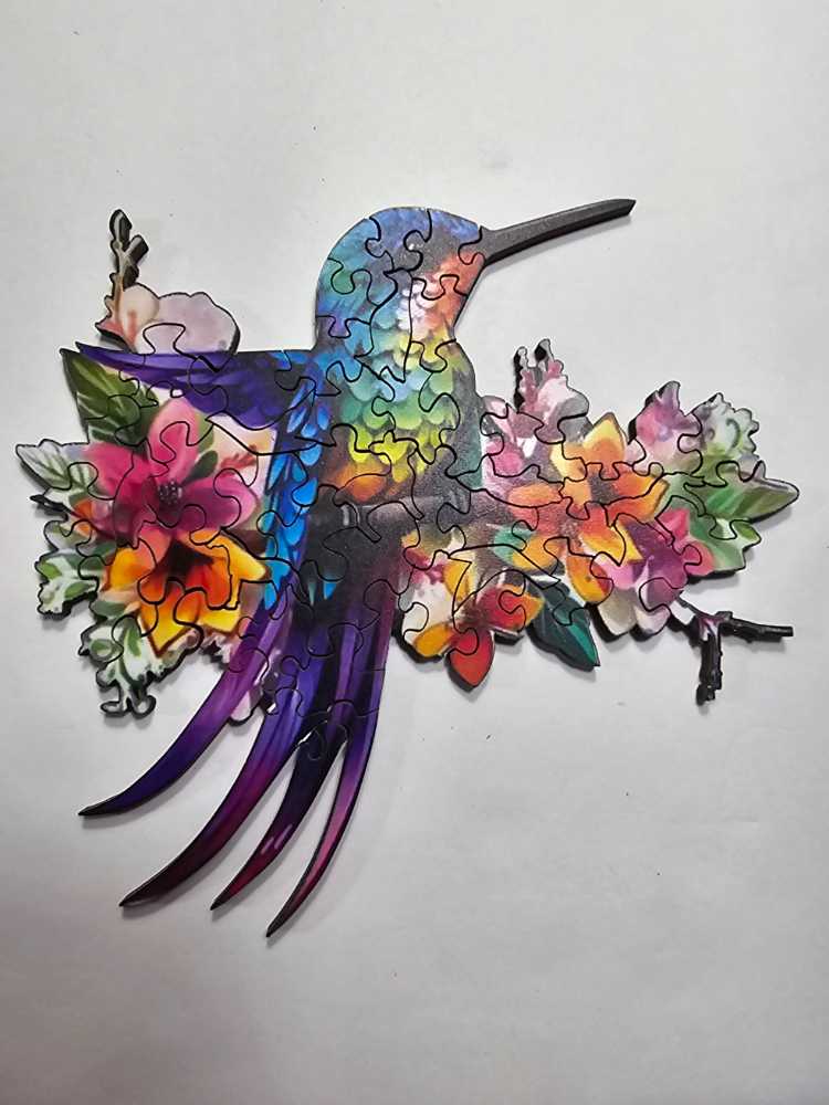 Humming Bird - Wooden Puzzle puzzle collectible - Main Image 2