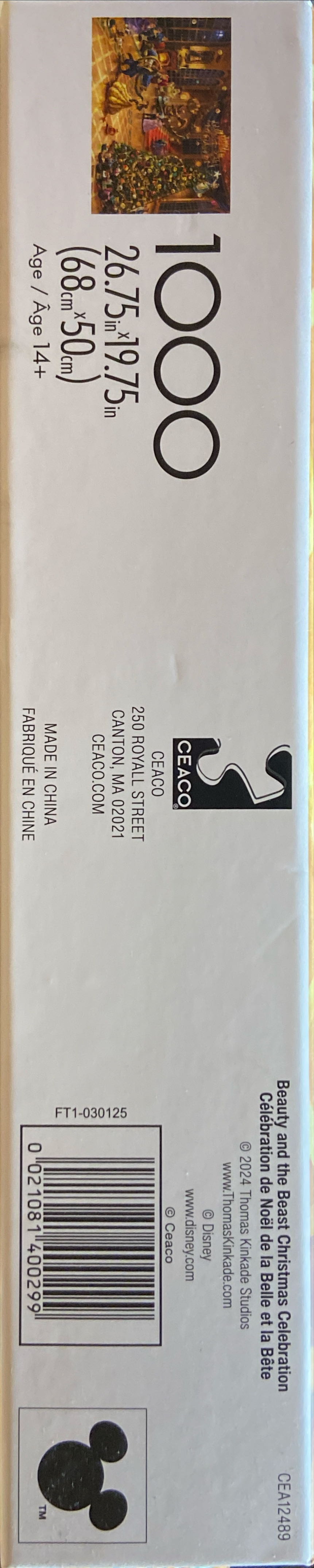 Disney: Beauty And The Beast Christmas Celebration - Ceaco puzzle collectible [Barcode 021081400299] - Main Image 4