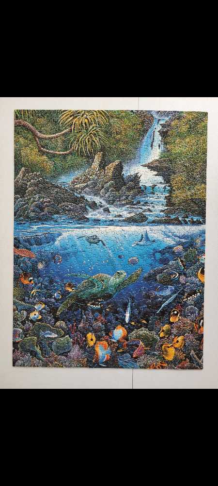 Seascapes Embraced by the Sea - Milton Bradley puzzle collectible - Main Image 2
