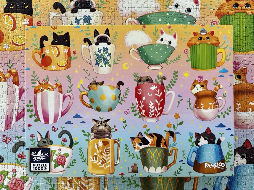 Cats in Cups - Black Sea puzzle collectible [Barcode 3800234912622] - Main Image 3