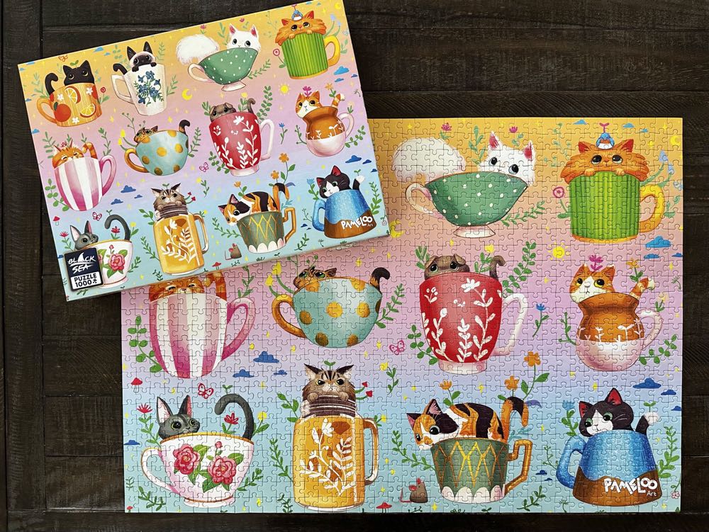 Cats in Cups - Black Sea puzzle collectible [Barcode 3800234912622] - Main Image 4