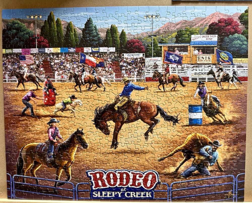 Rodeo At Sleepy Creek - Boardwalk puzzle collectible [Barcode 671095005760] - Main Image 2