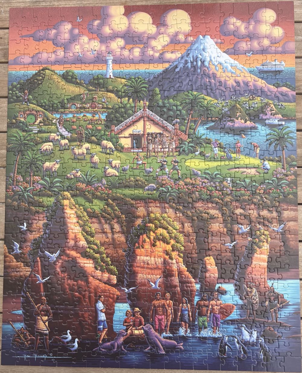 New Zealand North - 721, 10/28/24 - Dowdle Folk Art puzzle collectible - Main Image 2