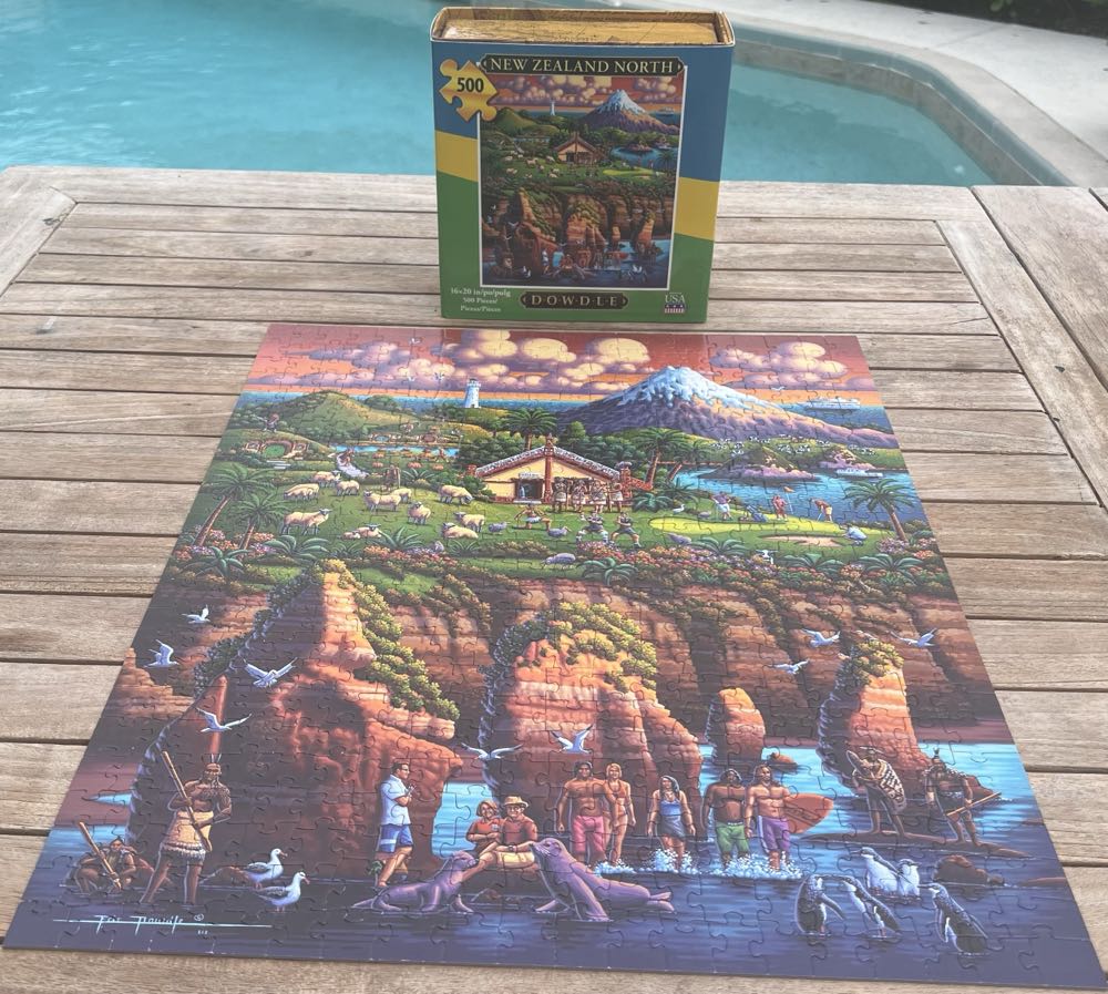 New Zealand North - 721, 10/28/24 - Dowdle Folk Art puzzle collectible - Main Image 3